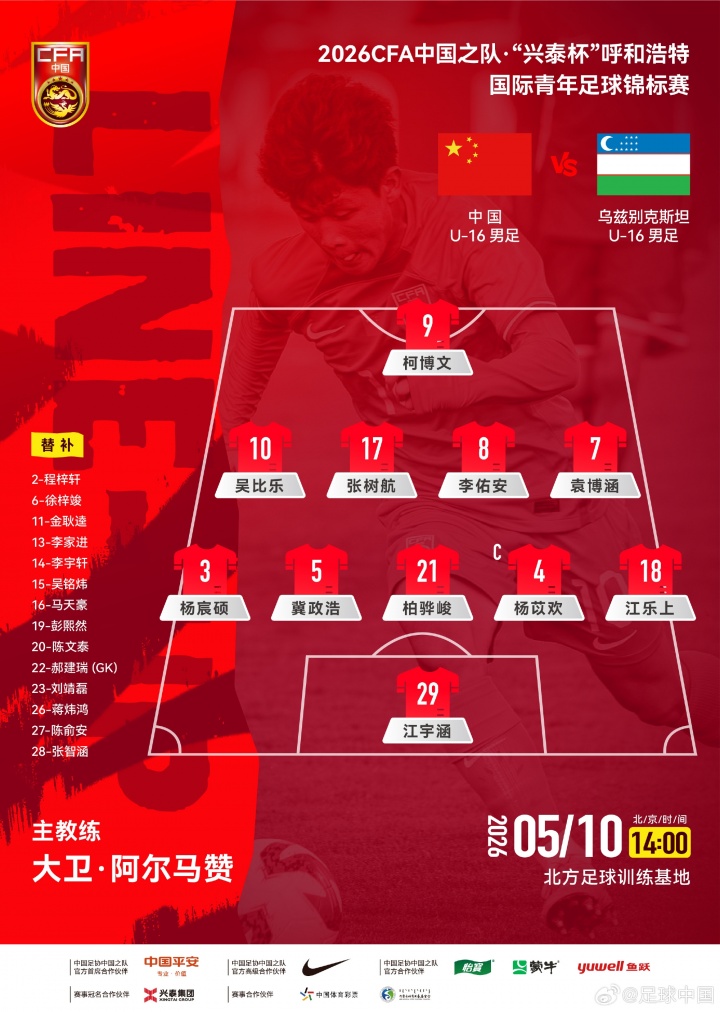 U16國足呼和浩特首戰(zhàn)541 柯博文單箭頭突前 U16國足呼和浩特首戰(zhàn)541 柯博文單箭頭突前