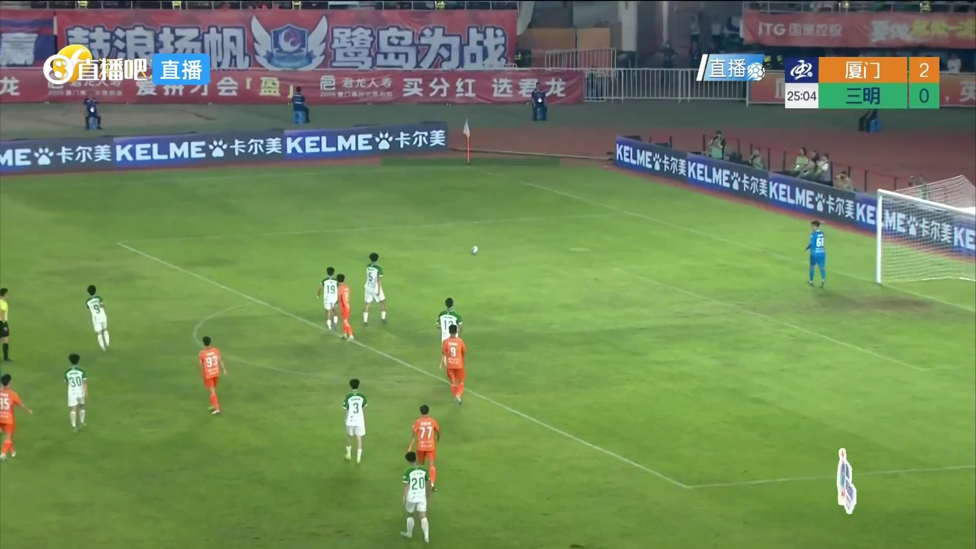 登頂射手榜！江澤源頭球破門，廈門隊(duì)3-0領(lǐng)先了！